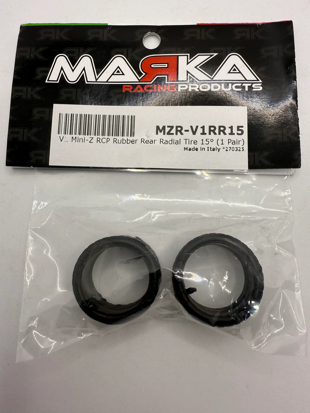 Marka V1 Mini-Z RCP Rubber Rear Radial Tire MZR-V1RR 11mm