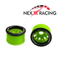 NXUSA-EVO-F Nexx Racing “JUD” threaded carbon-fiber reinforced EVO Flanged Front Wheels (2) pcs for Mini-Z (GREEN)