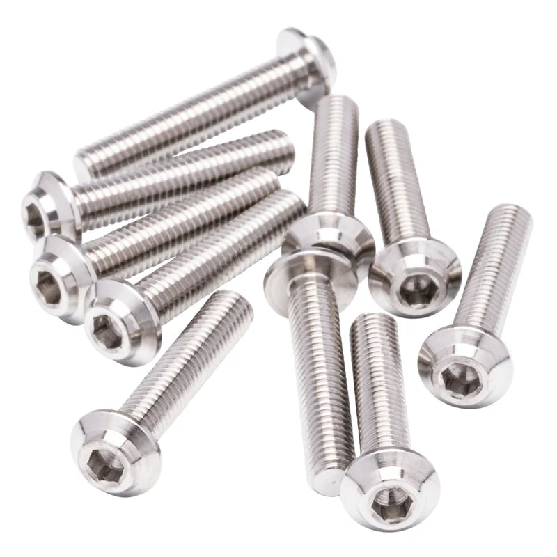 1up Racing Pro Duty Titanium Screws - Low Pro Head m2x4 (10 PCS)