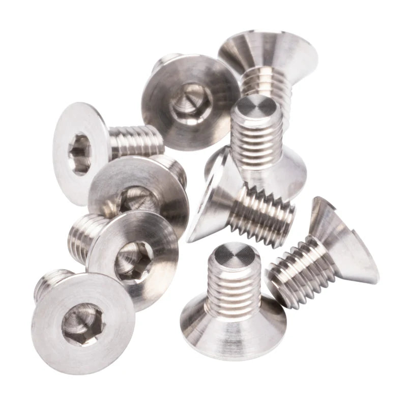 1up Racing Pro Duty Titanium Screws - Flat Head M2x6 (10 PCS)