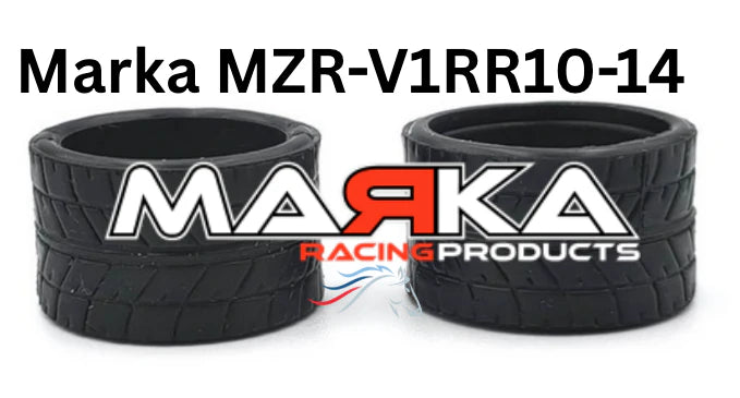 Marka V1 Mini-Z RCP Rubber Rear Radial Tire MZR-V1RR 14mm