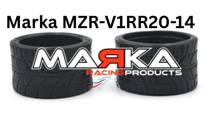 Marka V1 Mini-Z RCP Rubber Rear Radial Tire MZR-V1RR 14mm