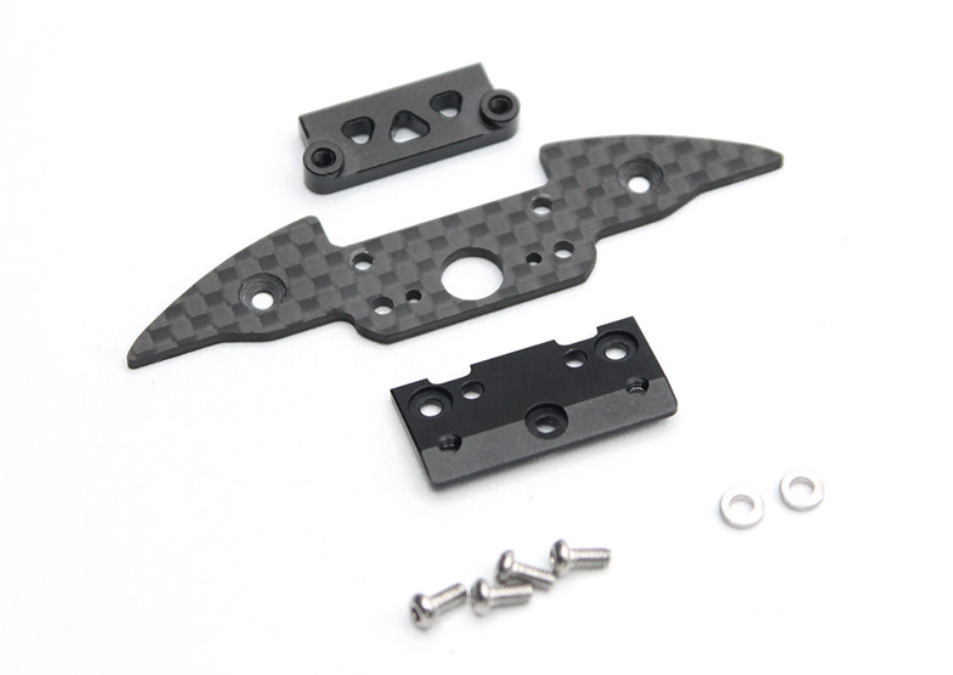 Reflex Racing MF-1 Carbon Fiber Bumper and Aluminum Clip Set RX566