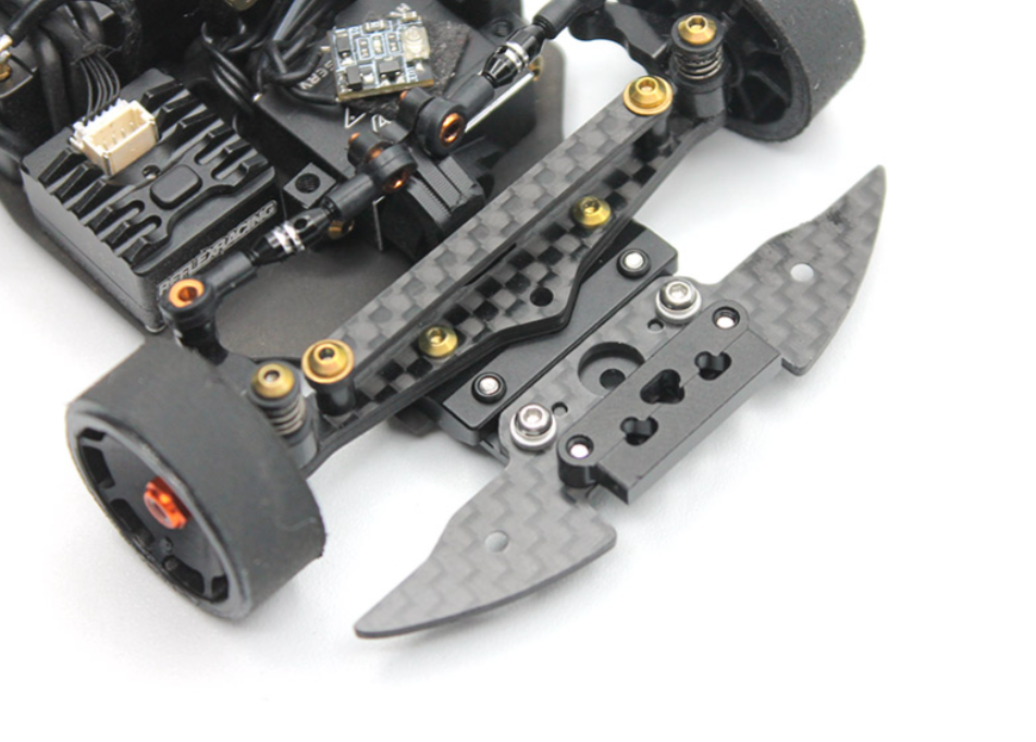 Reflex Racing MF-1 Carbon Fiber Bumper and Aluminum Clip Set RX566