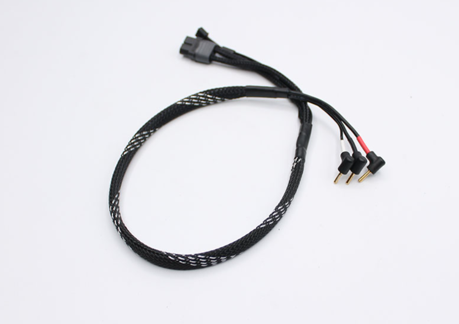 Reflex Racing 2mm Bullet Plug Charging Cable - Black and Silver RRE016