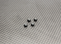 Reflex Racing Aluminum Wheel Nuts (Black) - 4pcs RX525