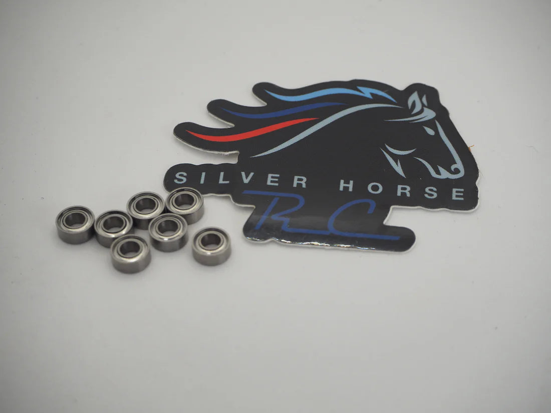 Silver Horse RC Chrome Steel Speed Bearings - Pan Car Set
